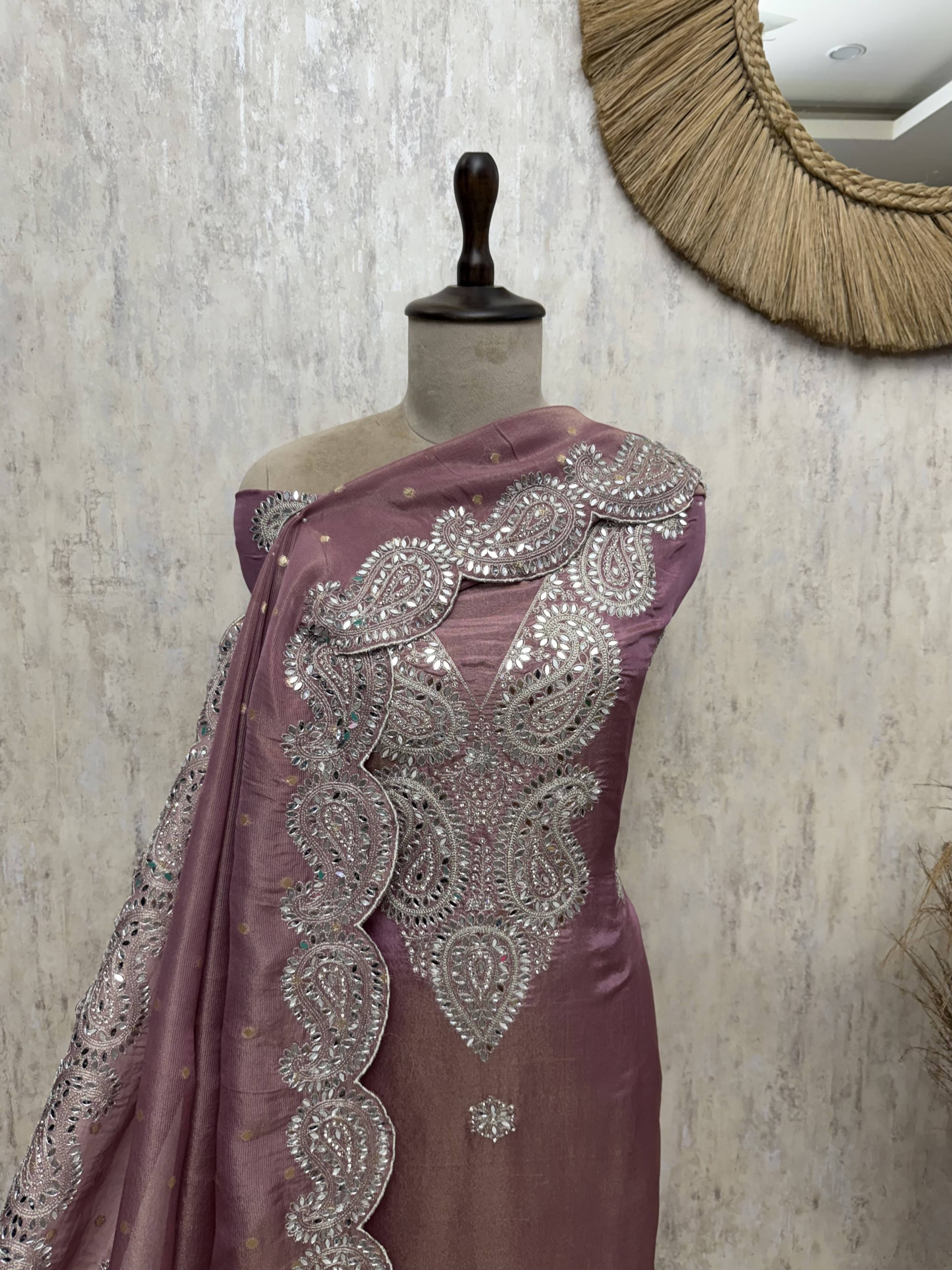 Paisley Tissue Unstitched Suits