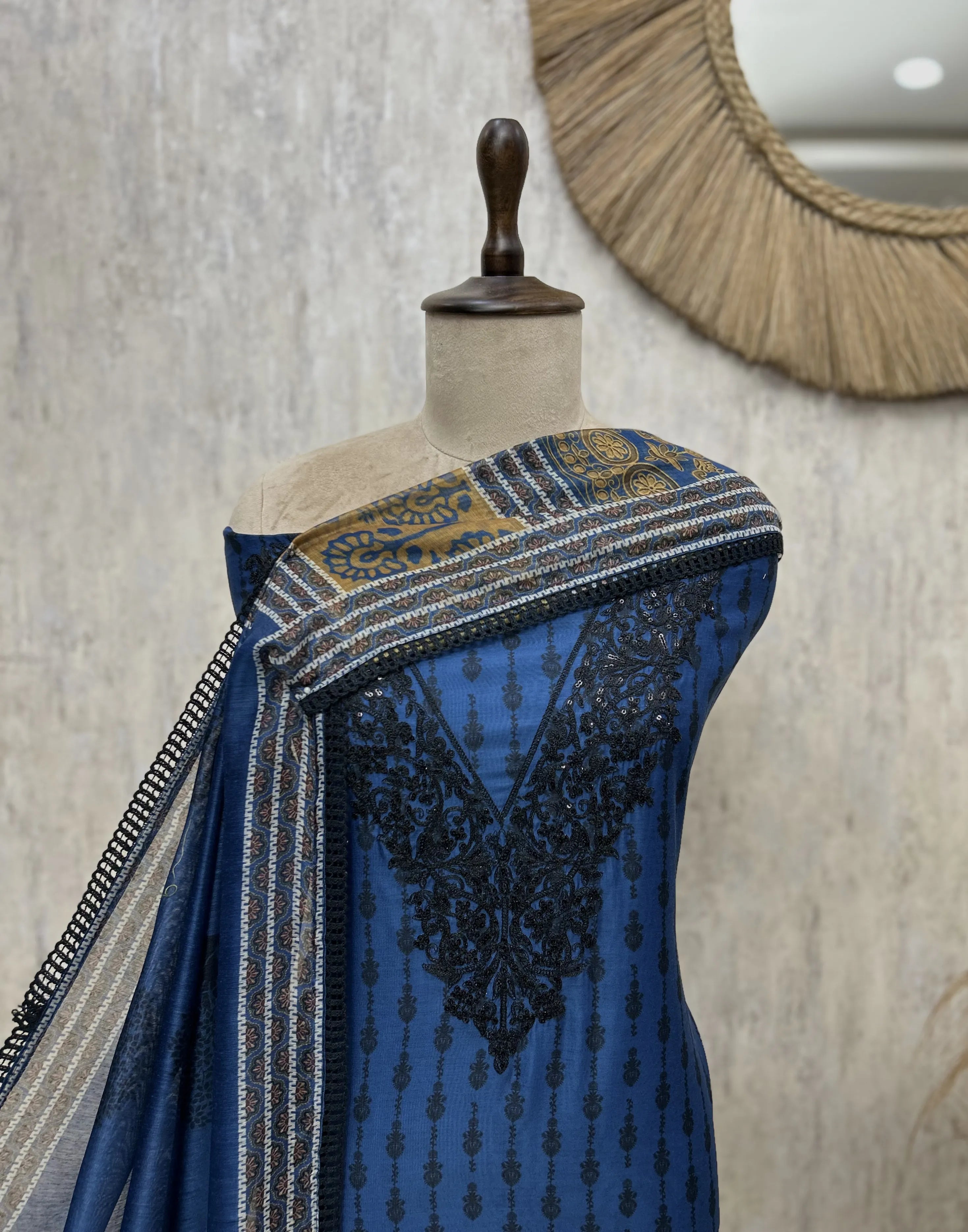 Contemporary Grace Maheshwari Unstitched Suit