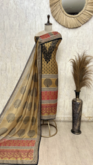 Contemporary Grace Maheshwari Unstitched Suit