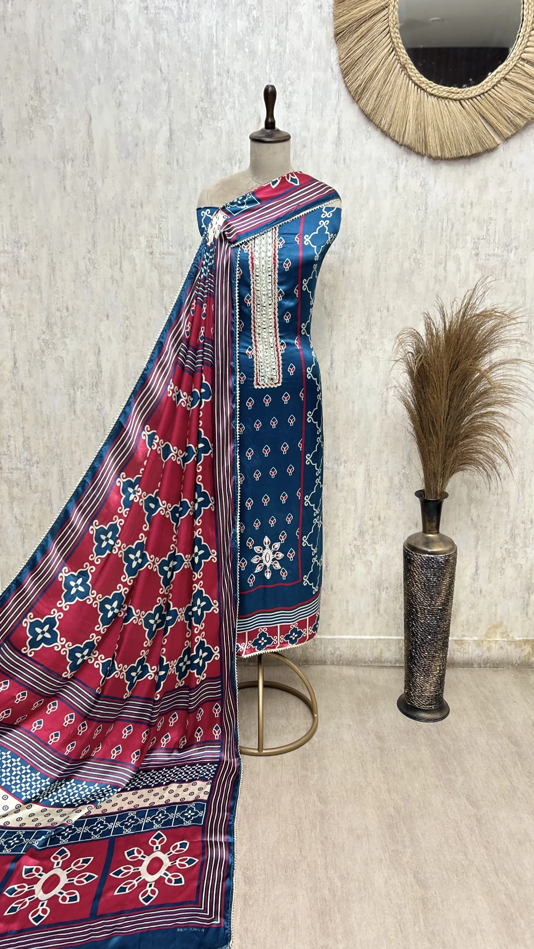 Heritage Gajji Silk Unstitched Suit