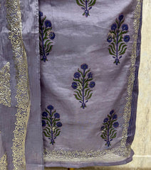 Mul Chanderi Ethnic Grace Unstitched Suit