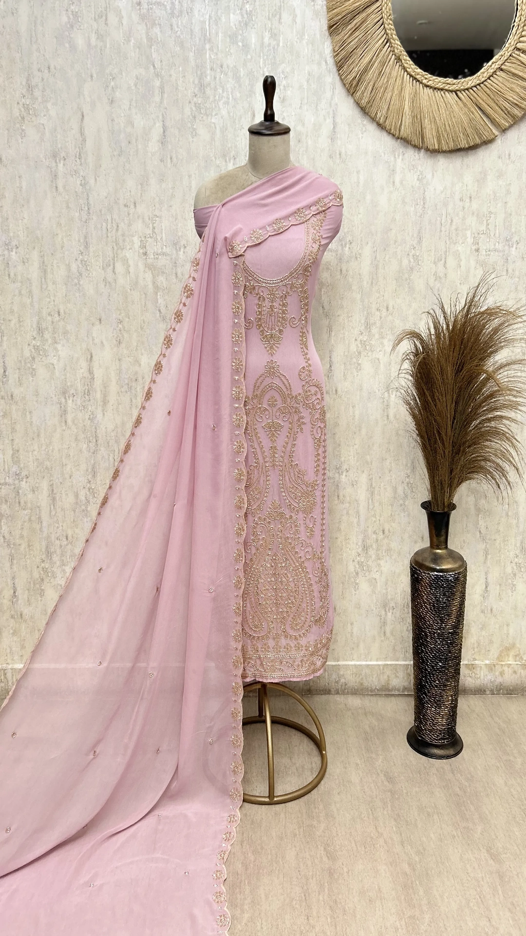 Elegant Georgette  Unstitched Suit