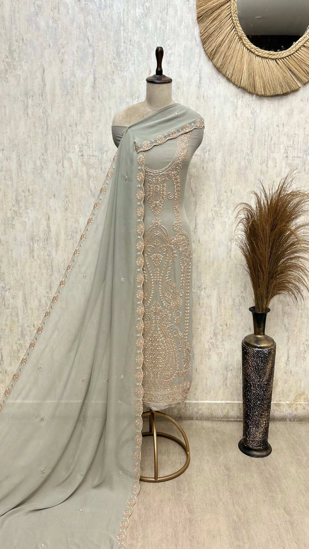 Elegant Georgette  Unstitched Suit