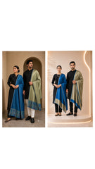 The Kapdakart His & Her Collection Of Modal and Semi Pashmina Stole with Premium Box Packaging