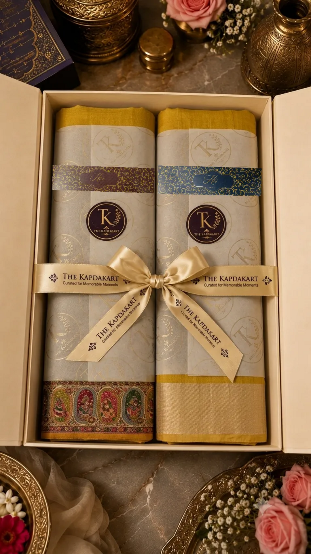 The Kapdakart His & Her Collection Of Modal and Semi Pashmina Stole with Premium Box Packaging