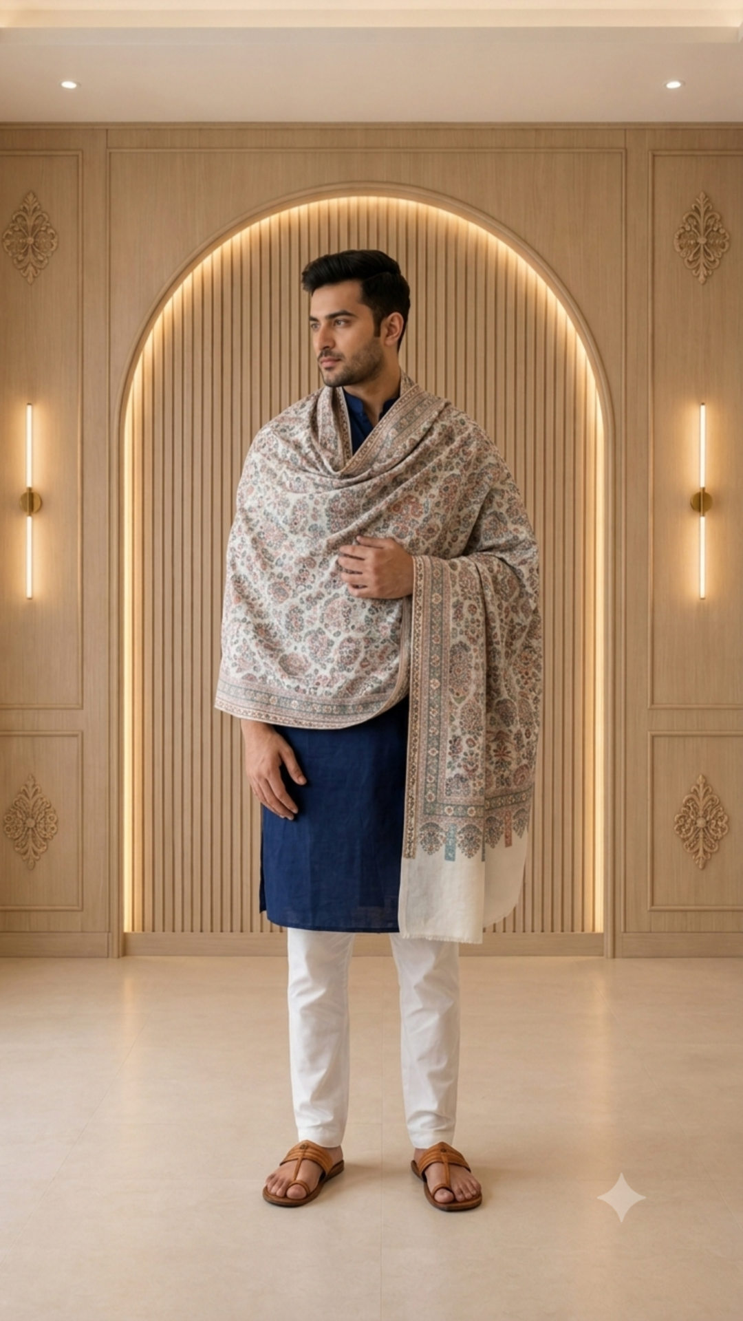 Non Reversible Fine Wool  Unisex Stoles - Pack of 1 With Premium  Curated Box Packaging