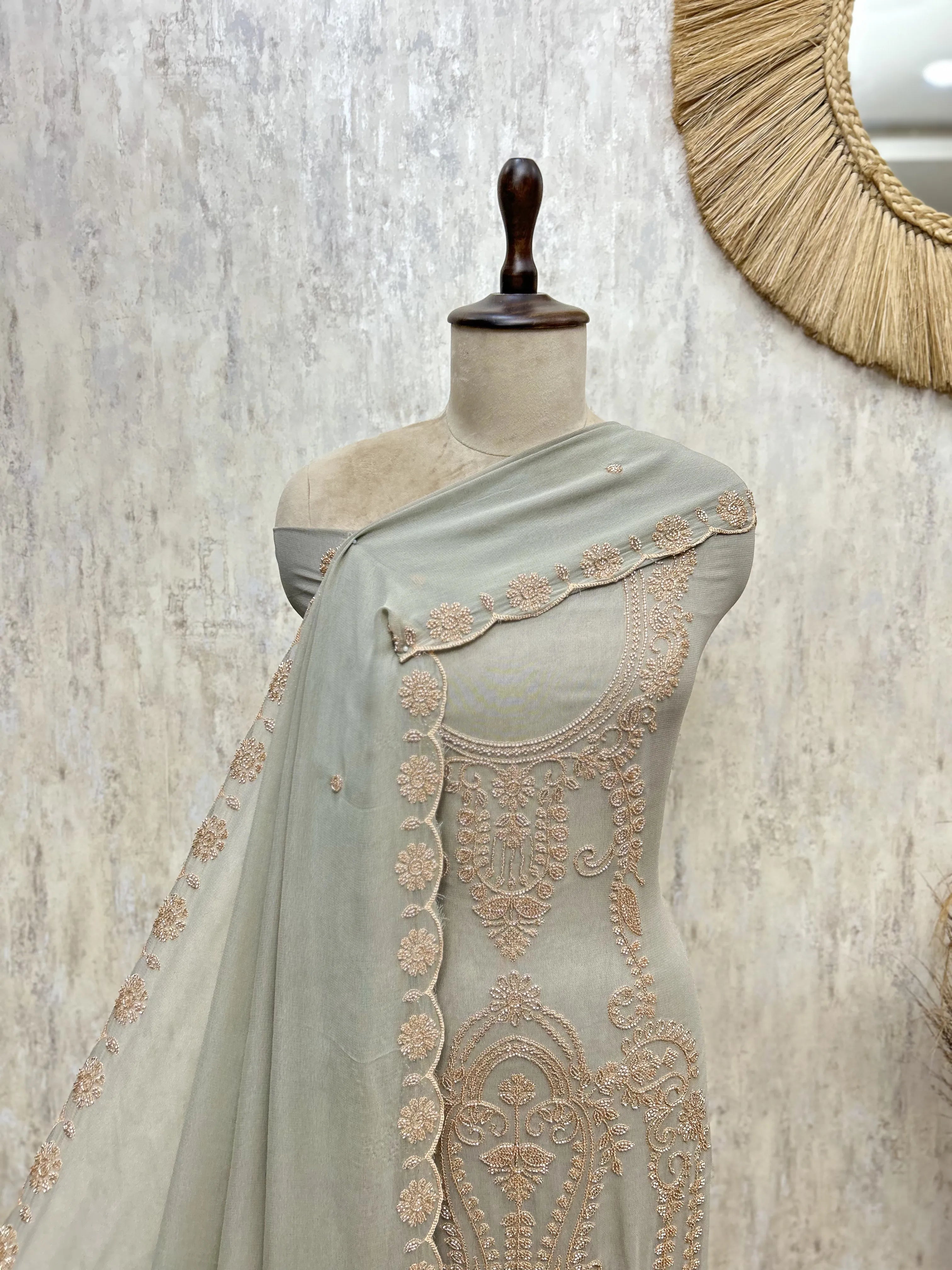 Elegant Georgette  Unstitched Suit