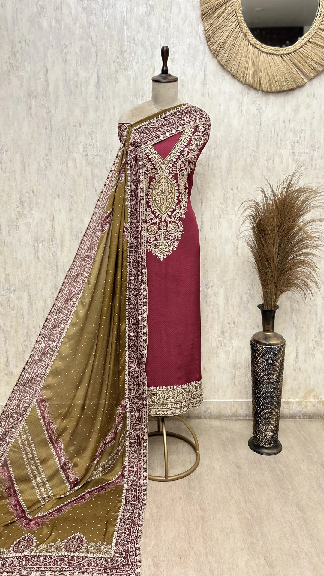 Timeless Charm Crepe Unstitched Suits