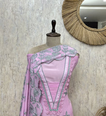 Soft Mul Cotton Set Unstitched Suit