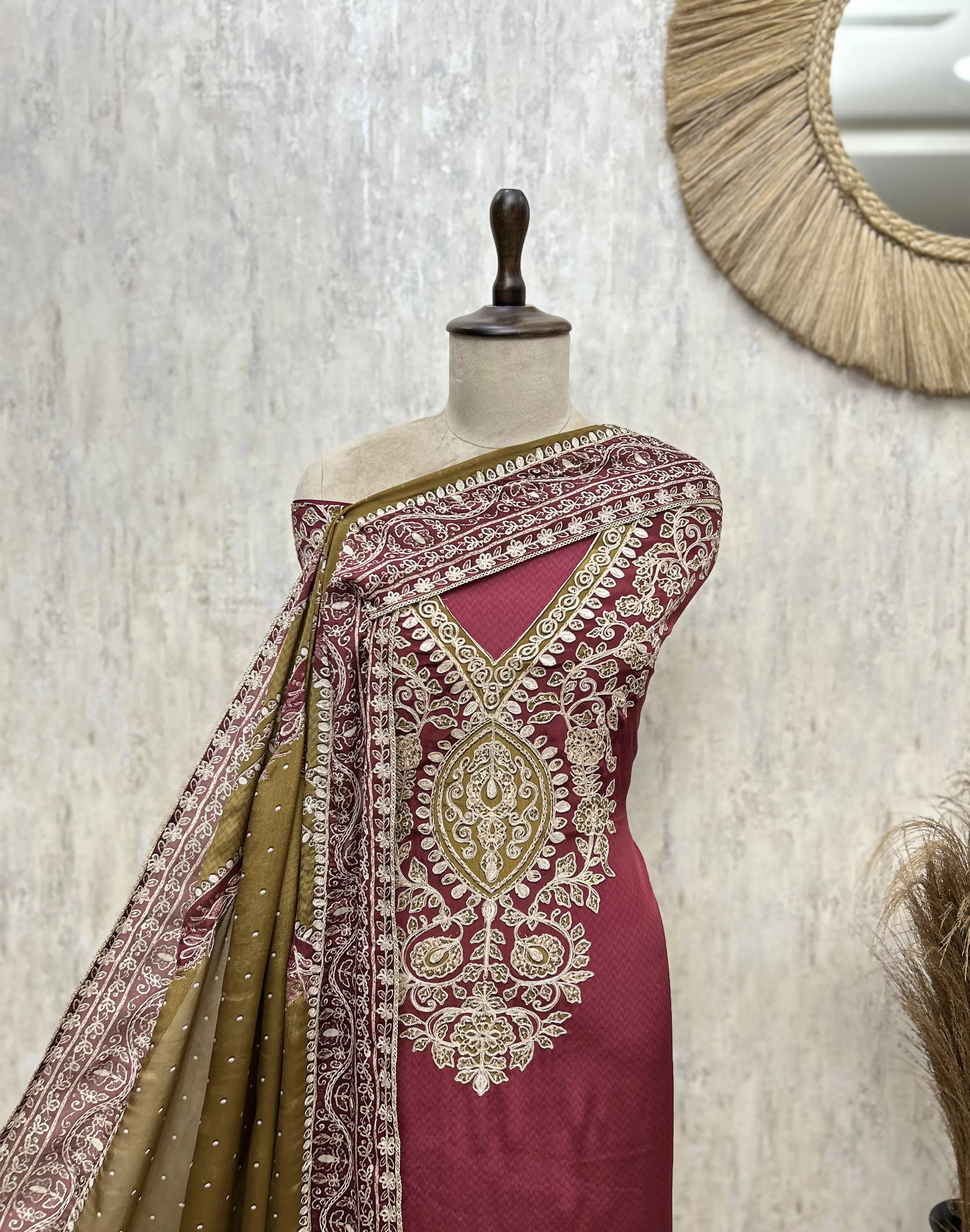 Timeless Charm Crepe Unstitched Suits