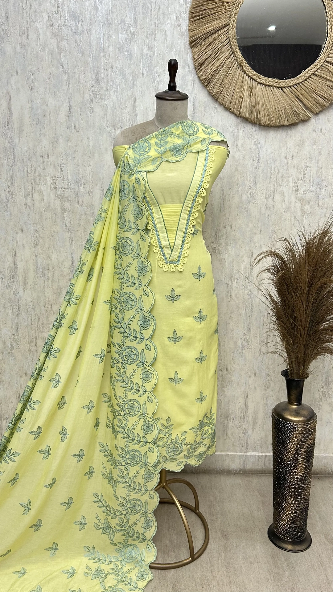 Soft Mul Cotton Set Unstitched Suit
