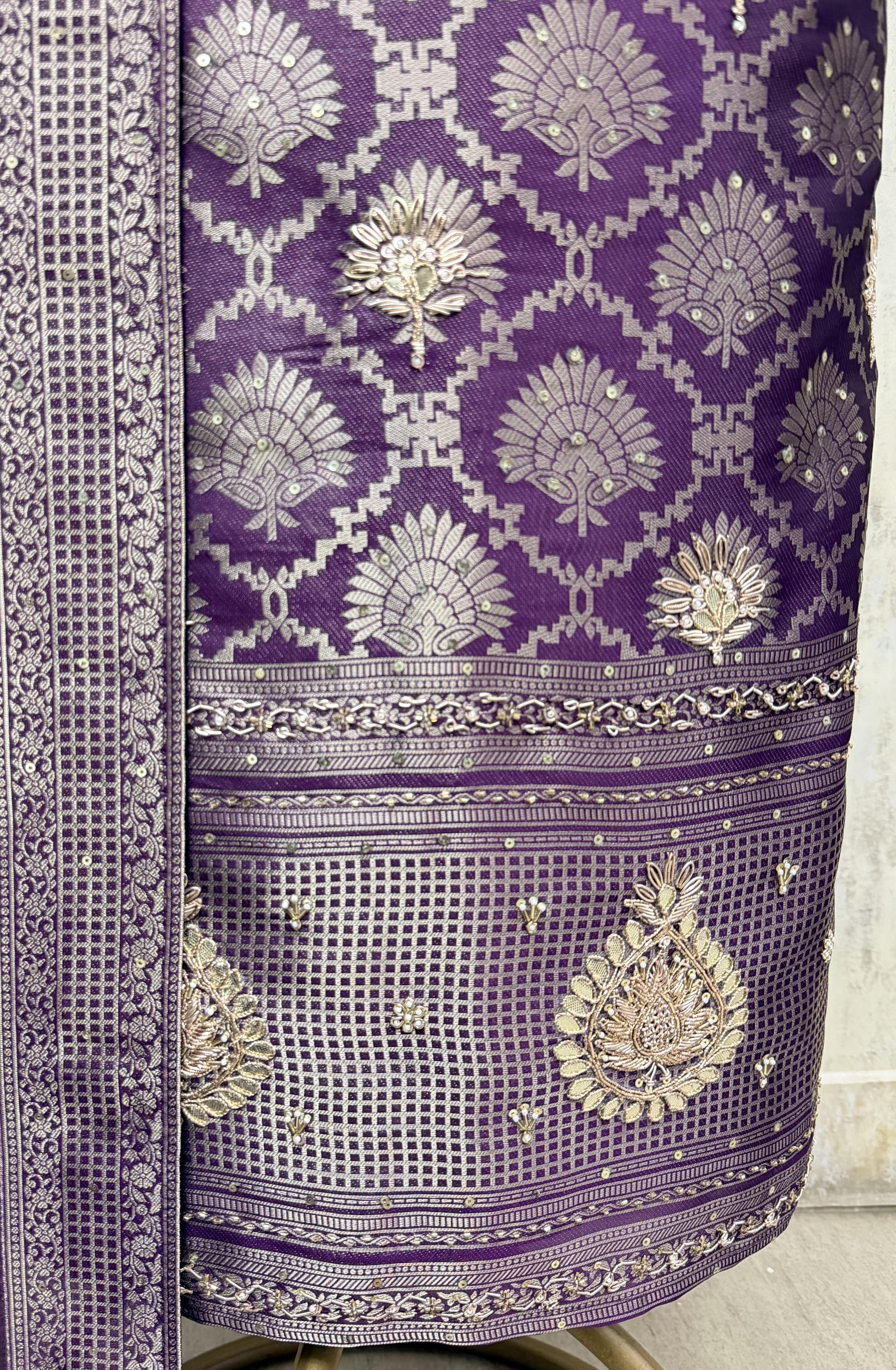 Resplendent Kanjivaram Silk Unstitched Suits