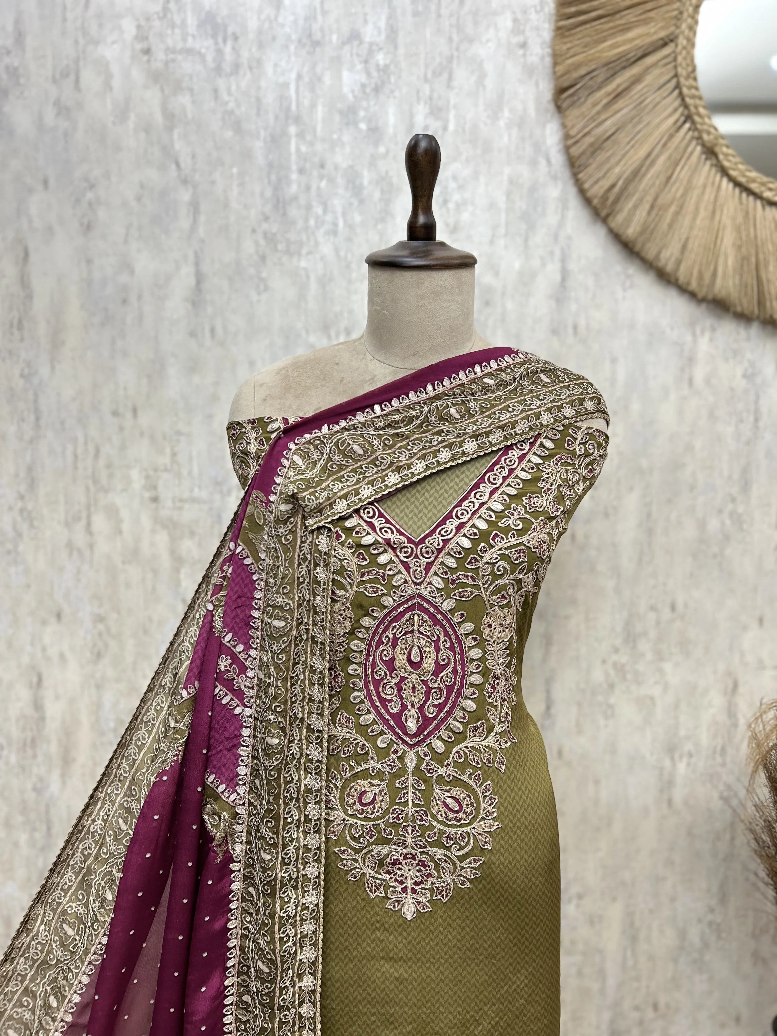 Timeless Charm Crepe Unstitched Suits