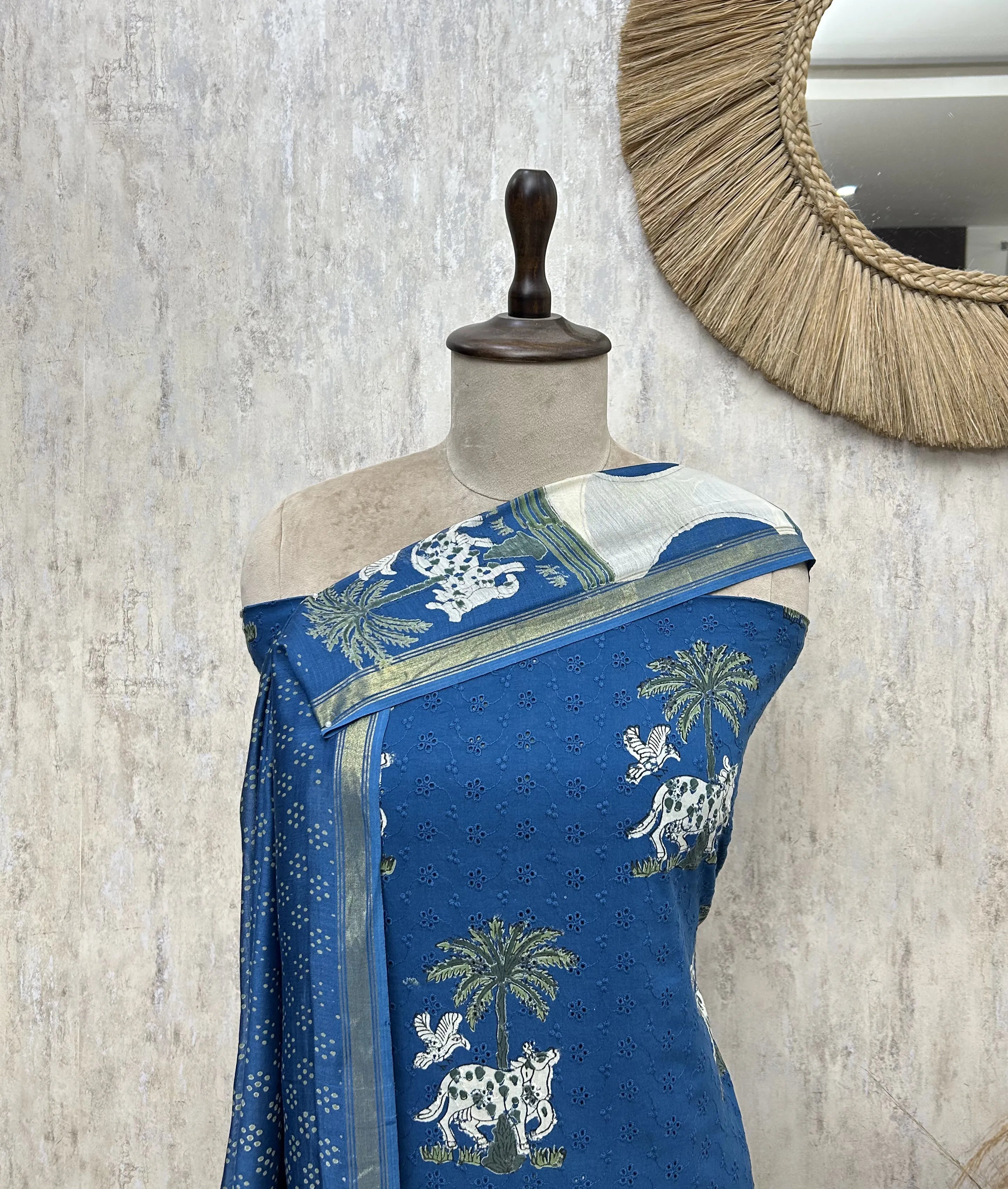 Elegant Hakuba Cotton Unstitched suit