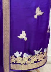 Lustrous Modal Silk Suit Unstitched Suits