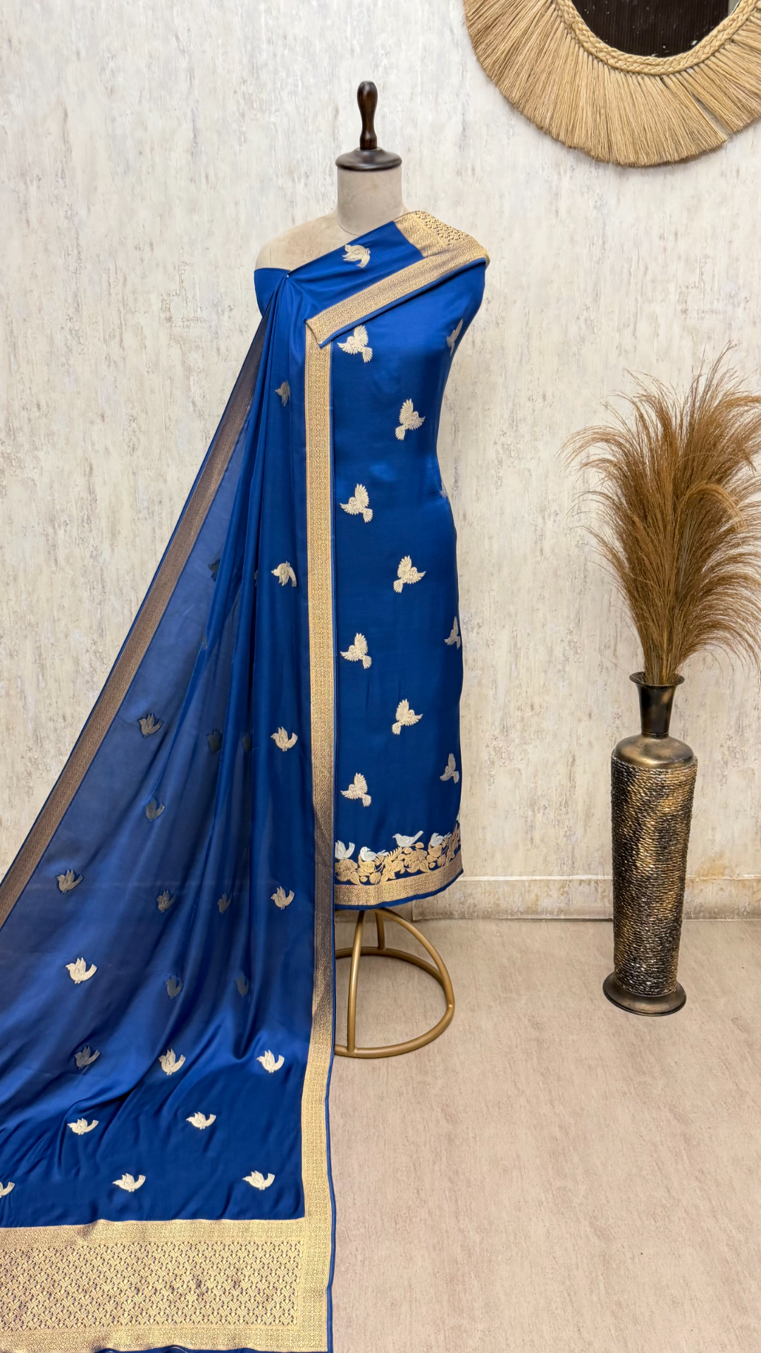 Lustrous Modal Silk Suit Unstitched Suits