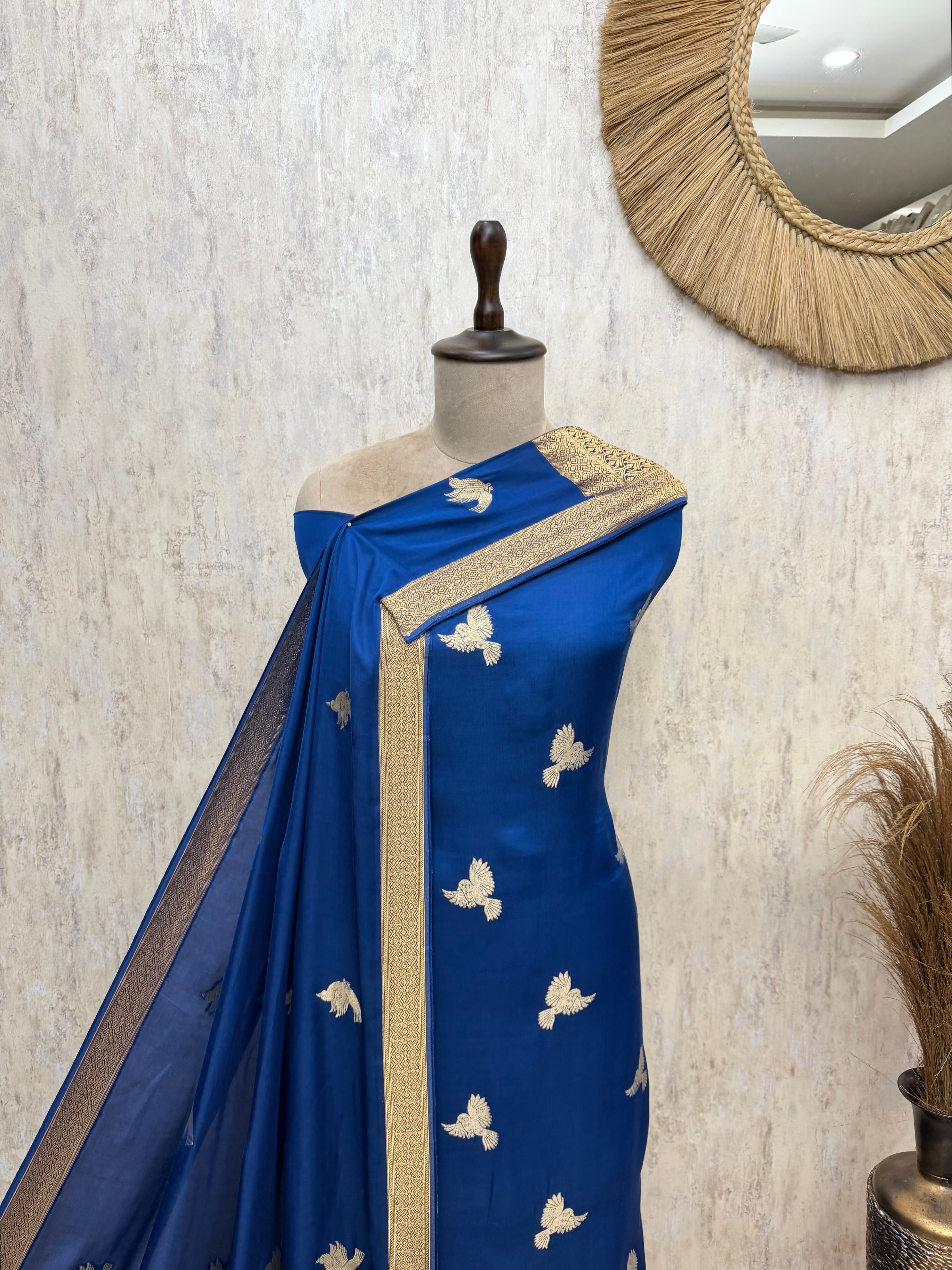Lustrous Modal Silk Suit Unstitched Suits