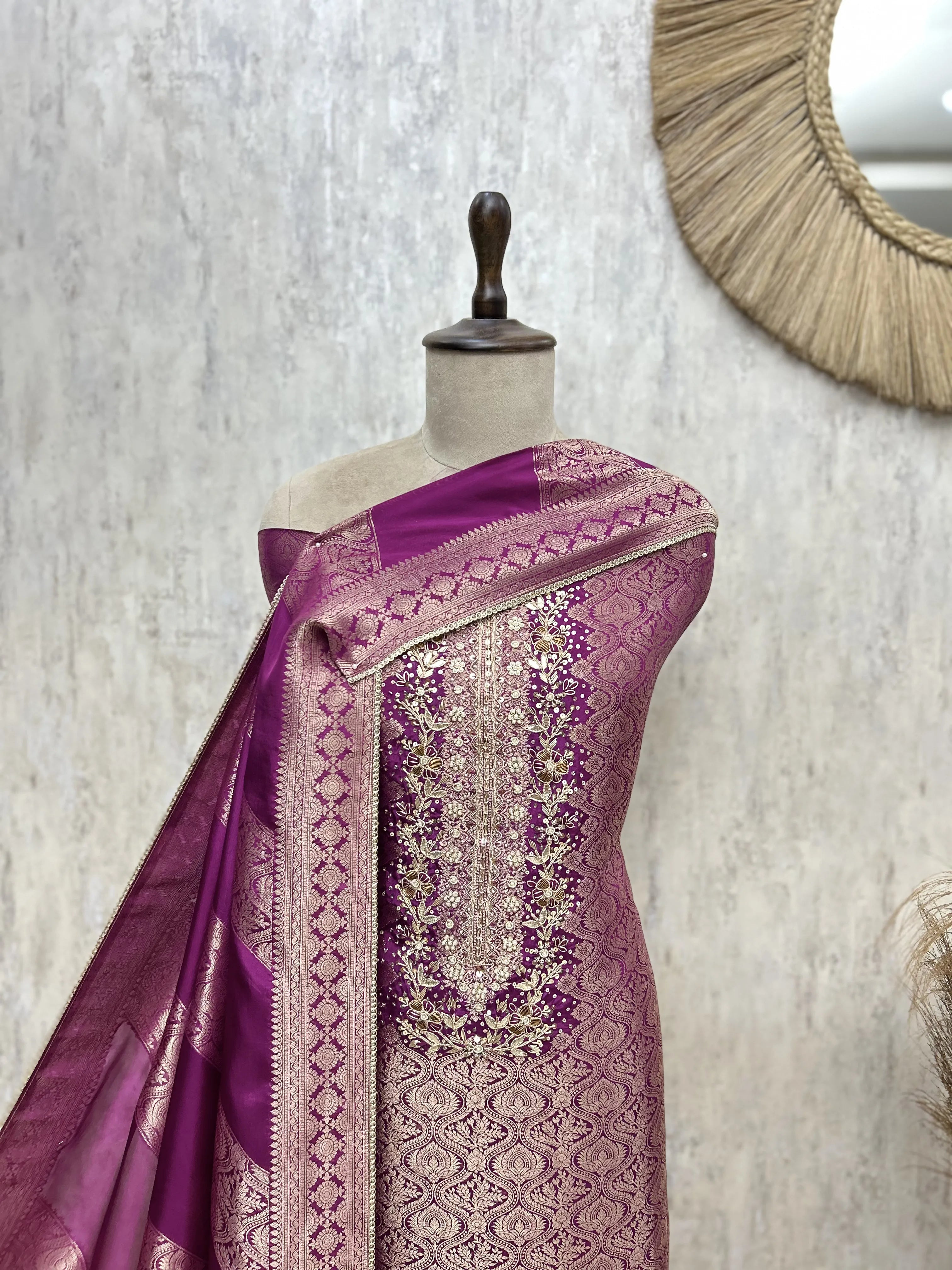 Regal Woven Elegance Unstitched Suits