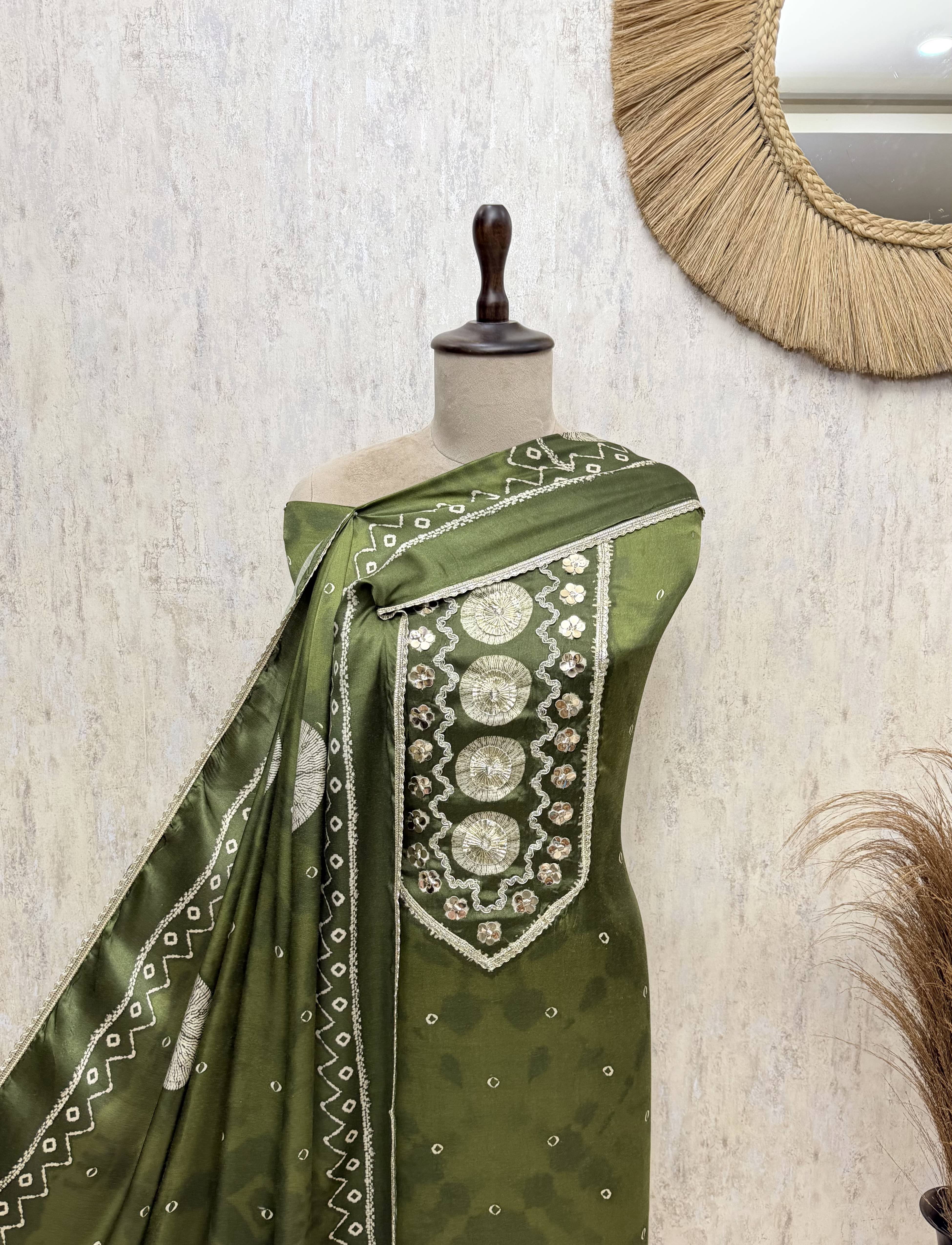 Gajji Silk Beauty Unstitched Suits