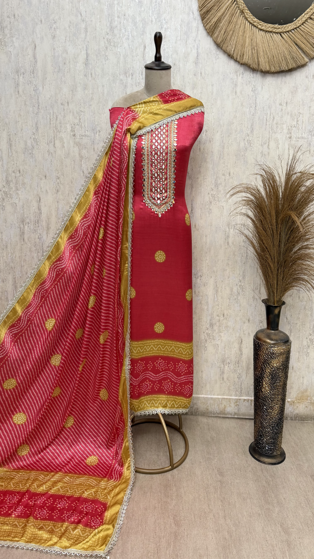 Artisanal Majesty Gajji Silk Unstitched Suits