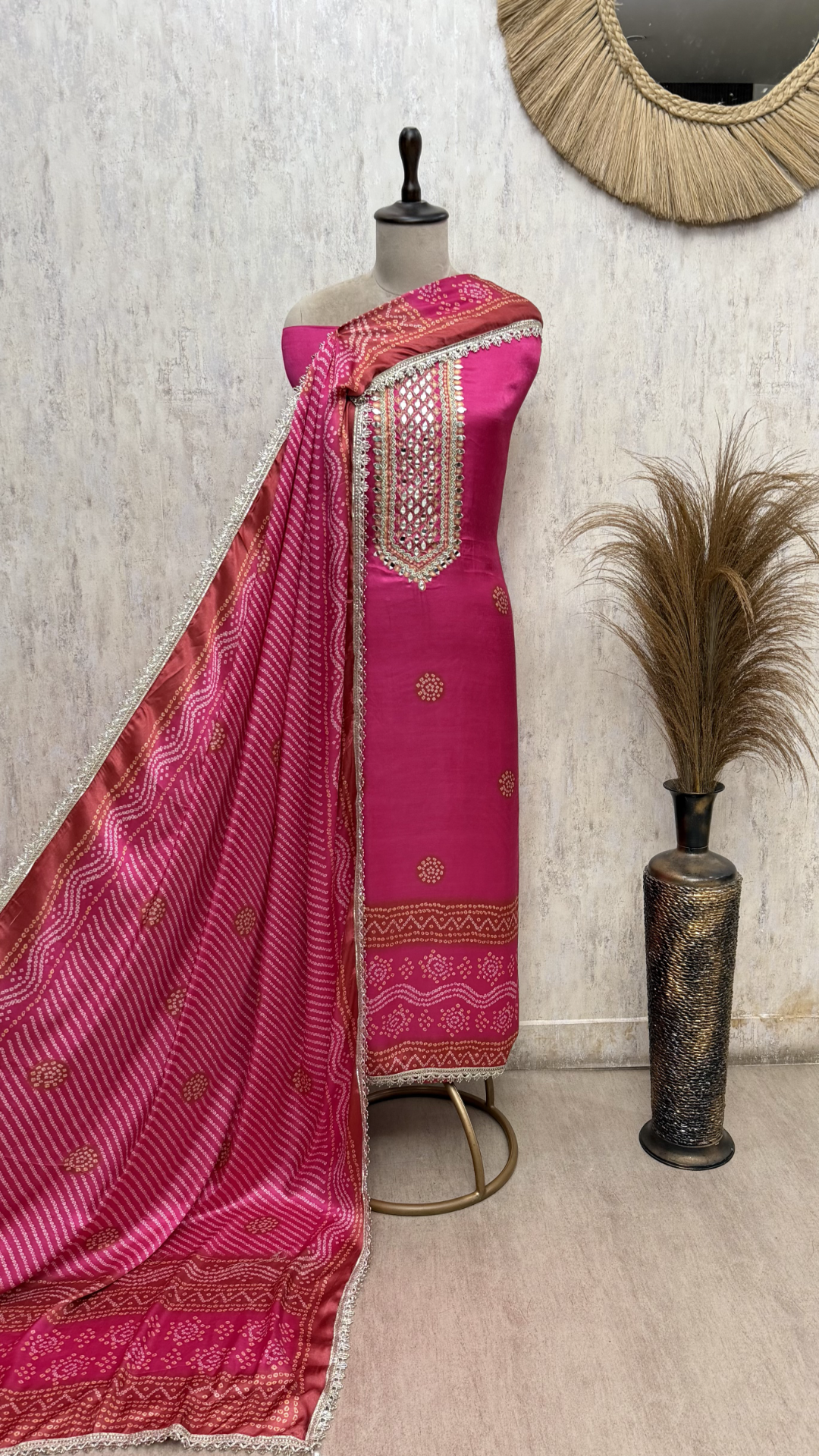 Artisanal Majesty Gajji Silk Unstitched Suits