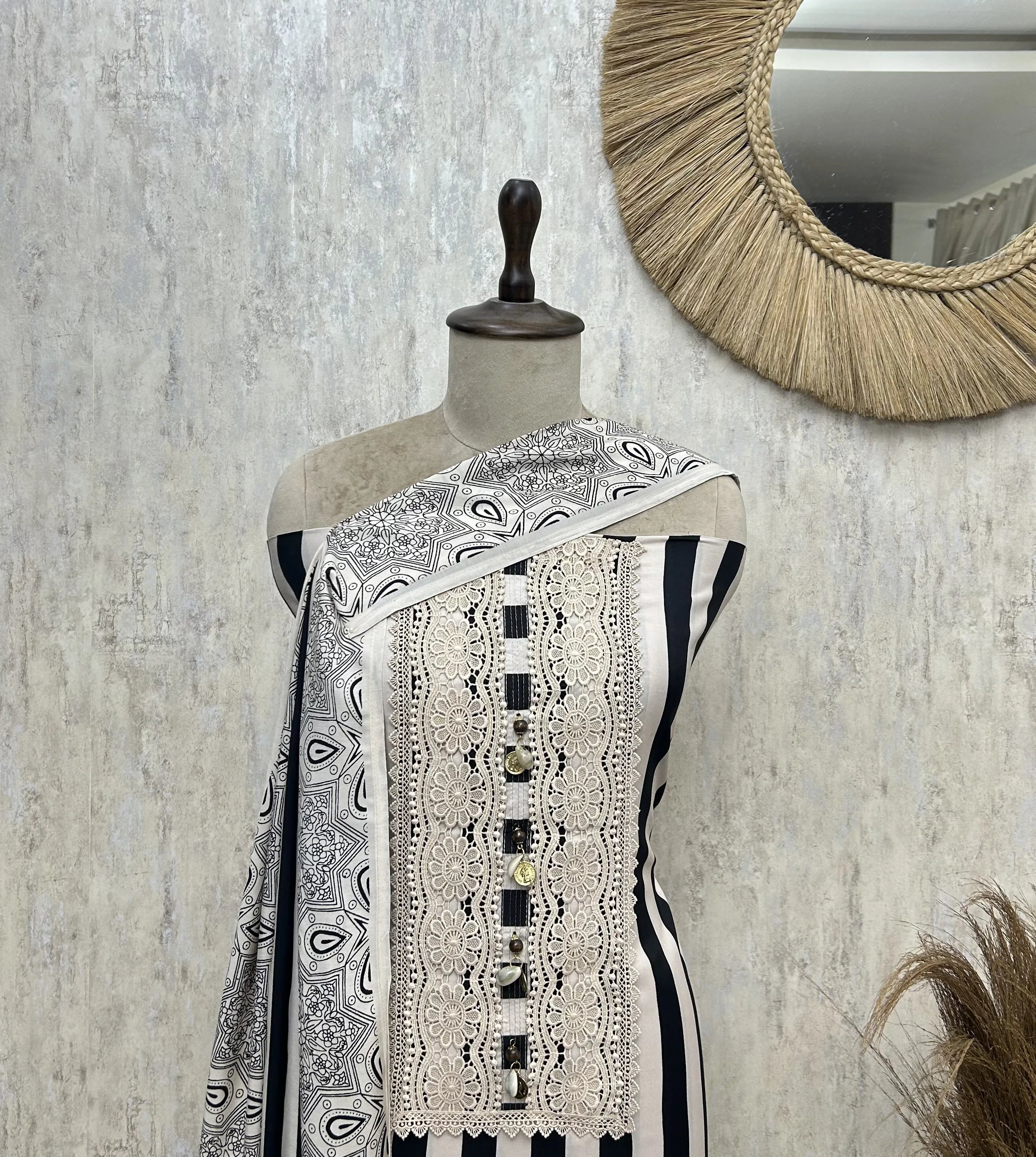 Elegant Muslin Unstitched suit