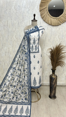 Floral Linen Unstitched suit