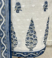 Floral Linen Unstitched suit