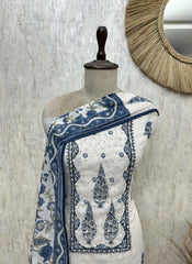 Floral Linen Unstitched suit