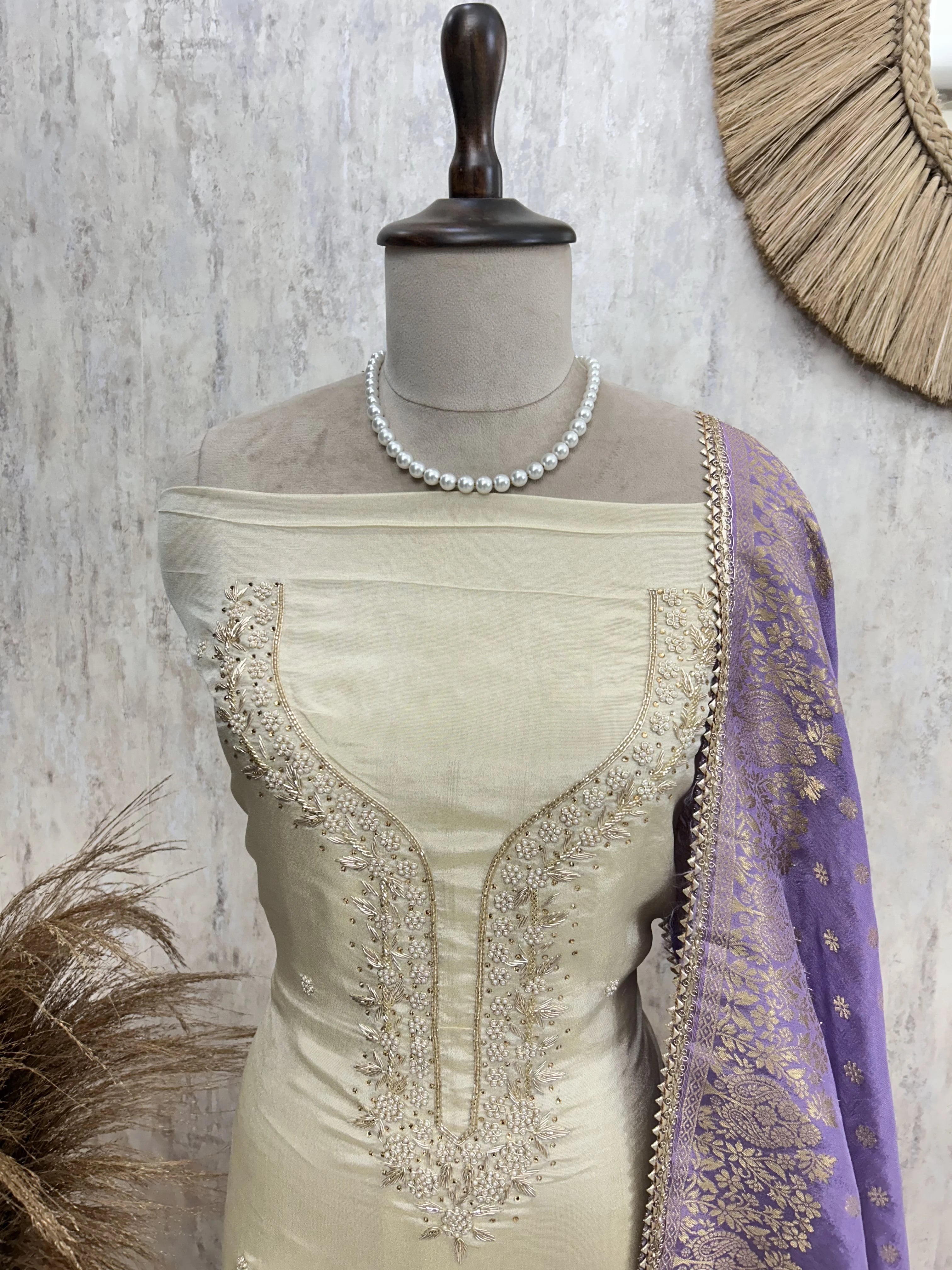 Katdana Work Cosmo Unstitched Suit Set
