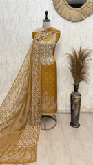 Viraasat-Weave Twill Organza Unstitched Suit