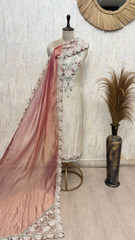Ethereal Bloom Crush Tissue  Unstitched Suits