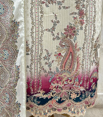 Zari Work Crepe Unstitched Suit Set