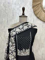 Elegance cotton chanderi Unstitched suit