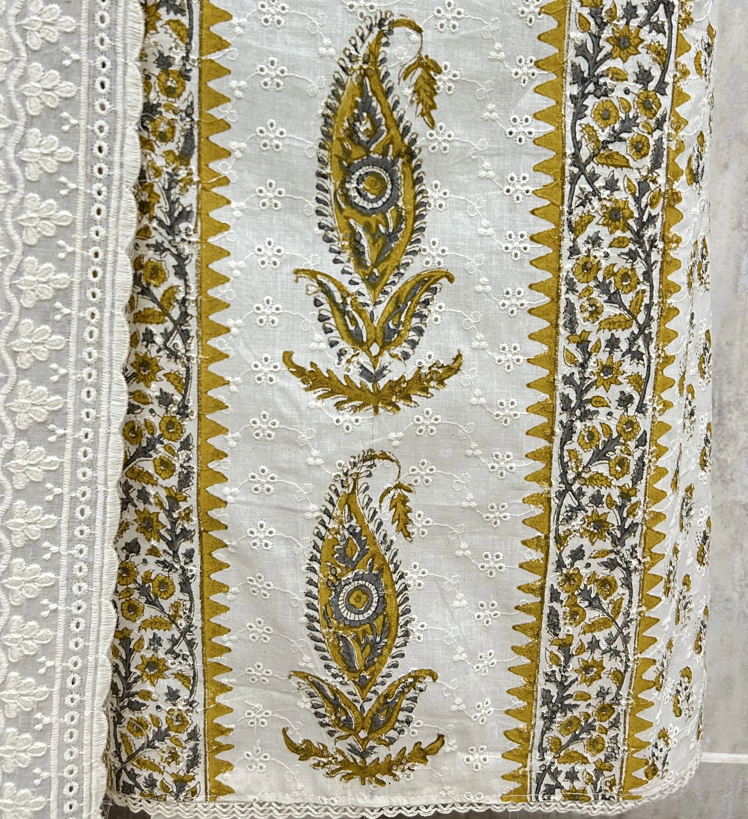 Ivory Heritage Elegance Cotton Unstitched suit