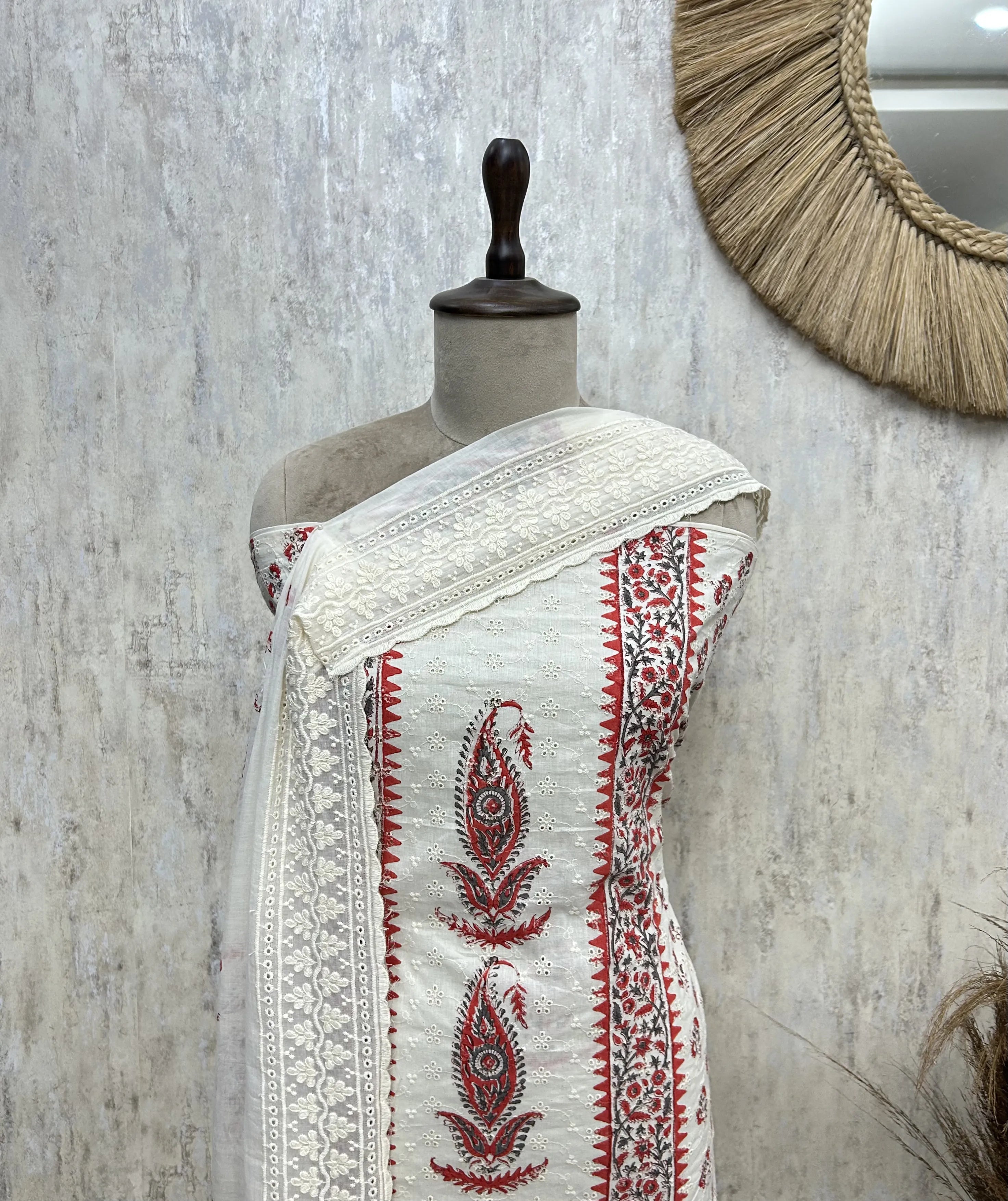 Ivory Heritage Elegance Cotton Unstitched suit