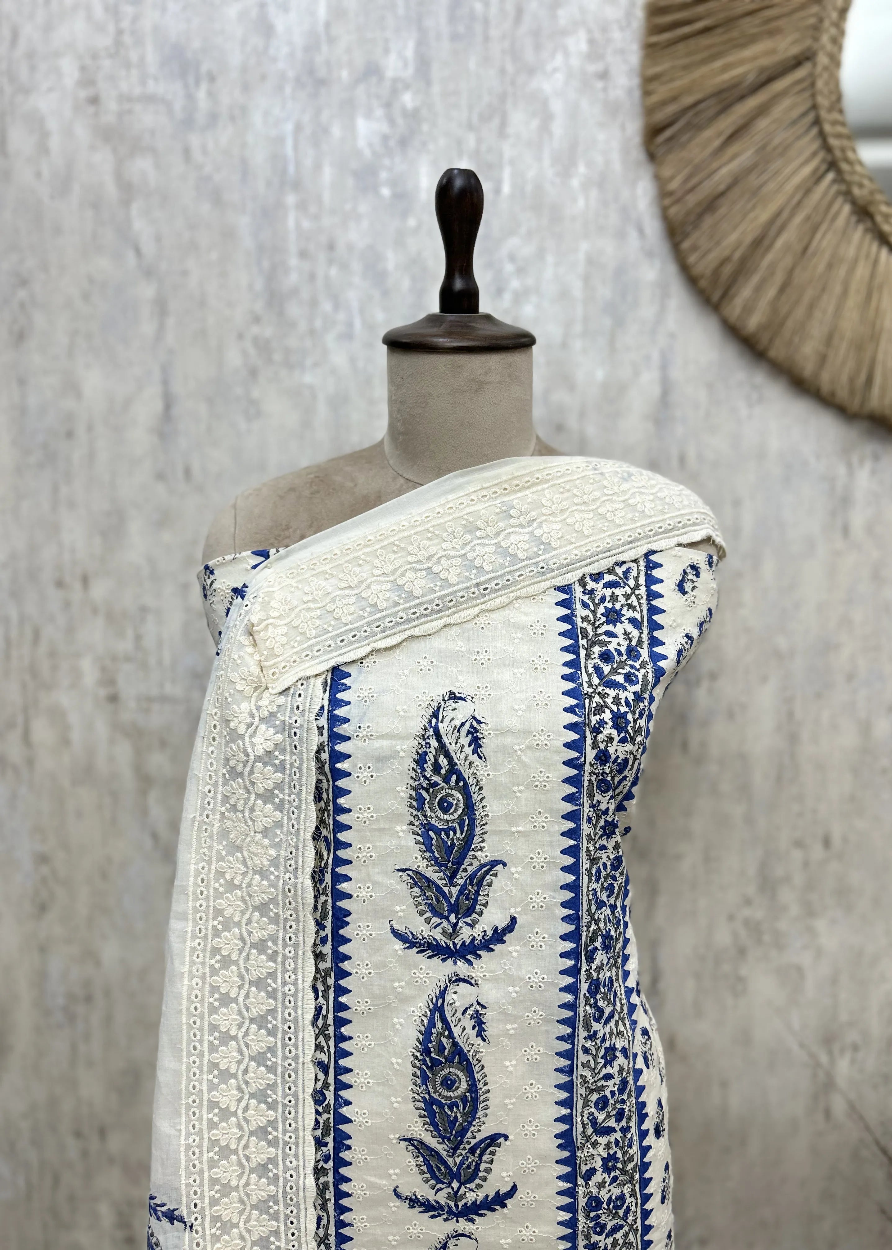 Ivory Heritage Elegance Cotton Unstitched suit