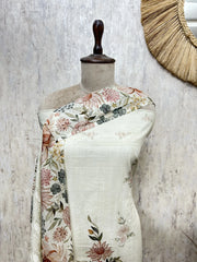 Soft Floral Elegance mul cotton Unstitched suit