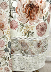 Soft Floral Elegance mul cotton Unstitched suit