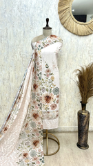Soft Floral Elegance mul cotton Unstitched suit