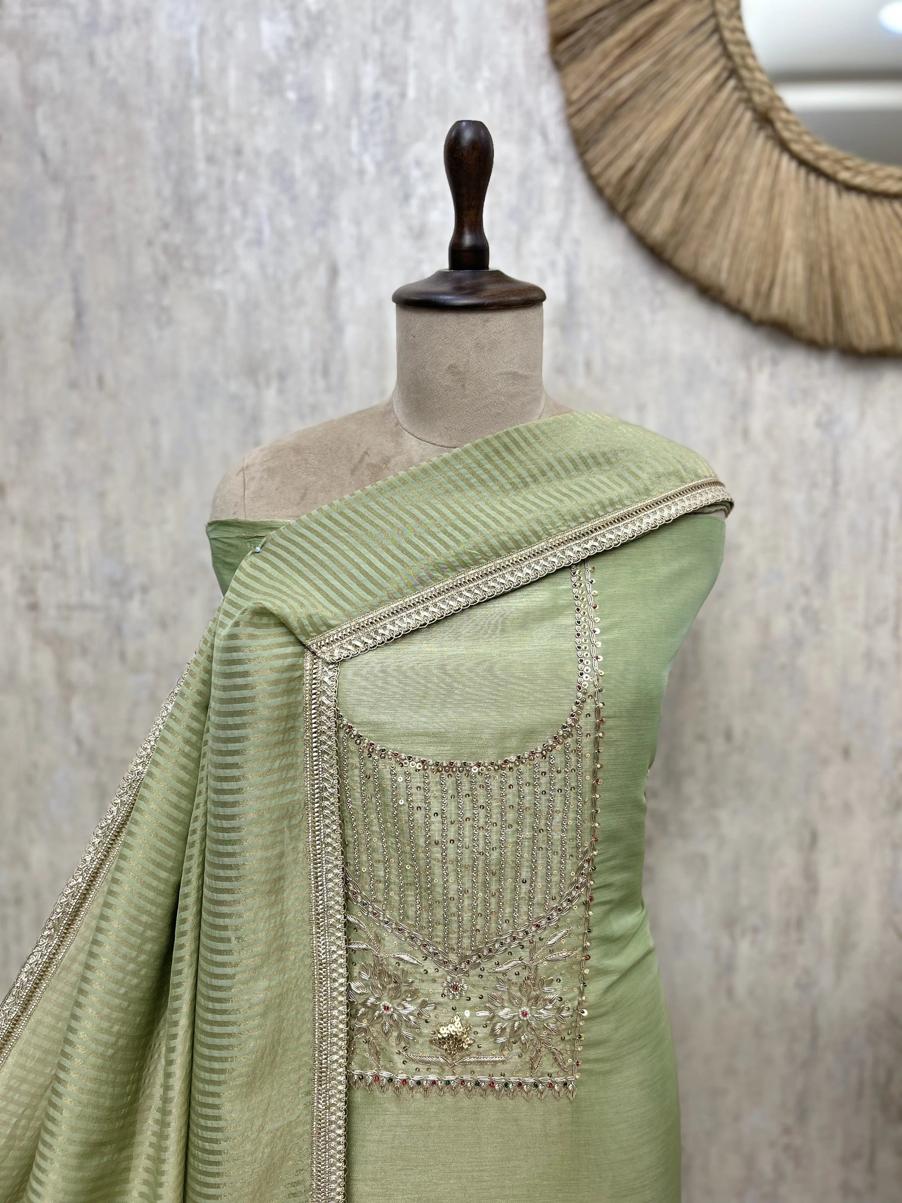 Ethereal Tissue Unstitched Suits