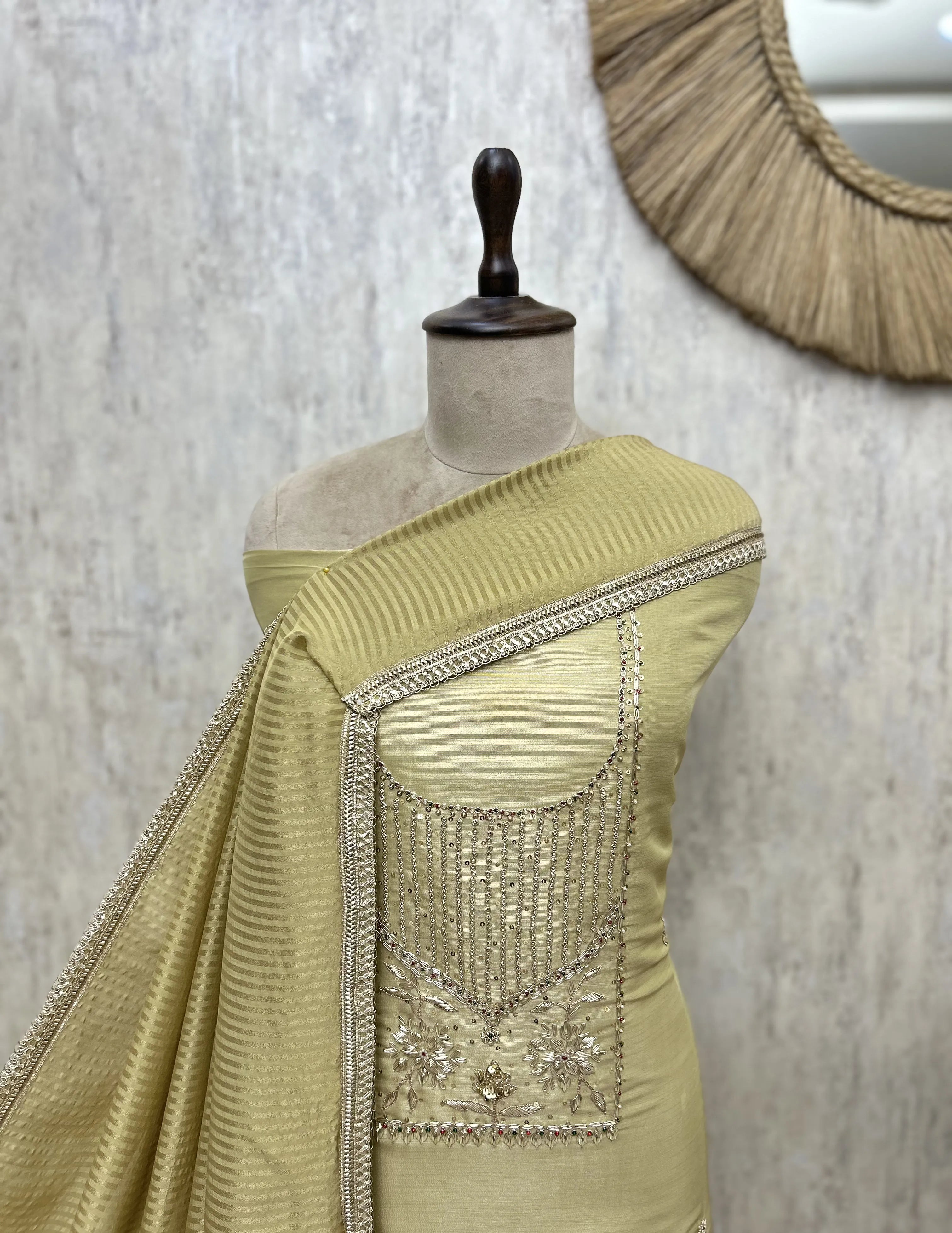 Ethereal Tissue Unstitched Suits
