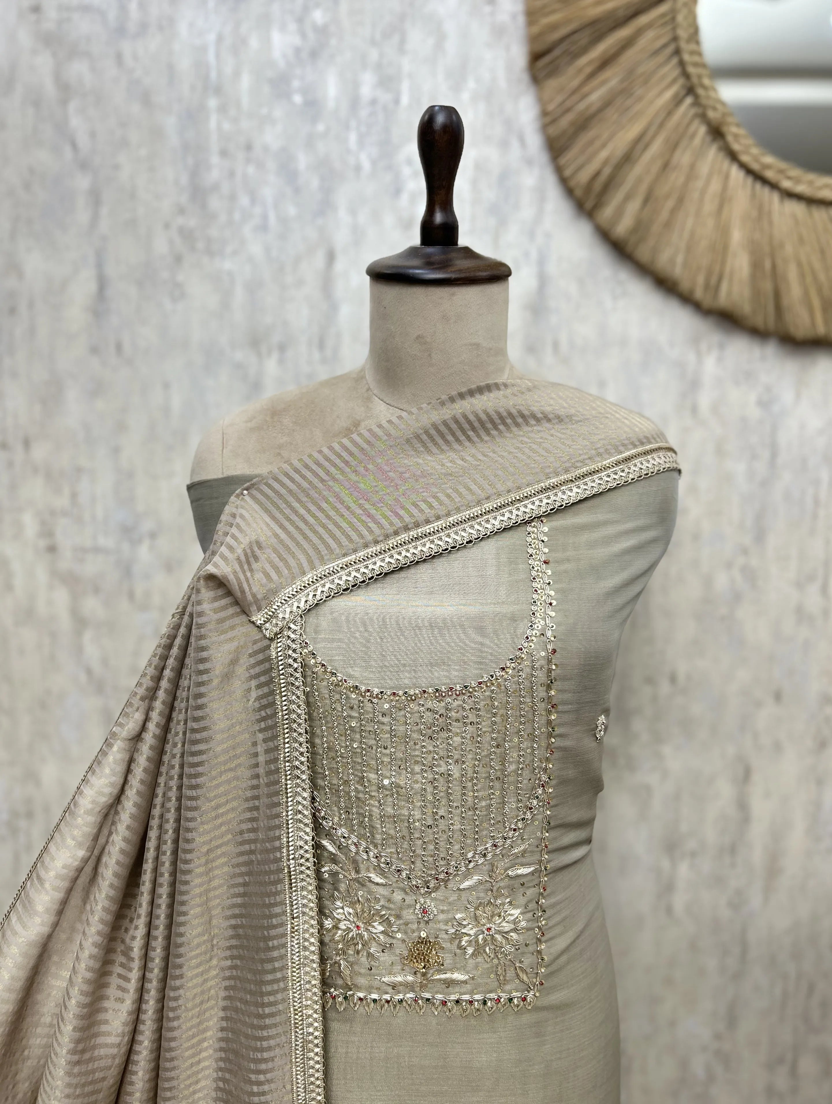 Ethereal Tissue Unstitched Suits