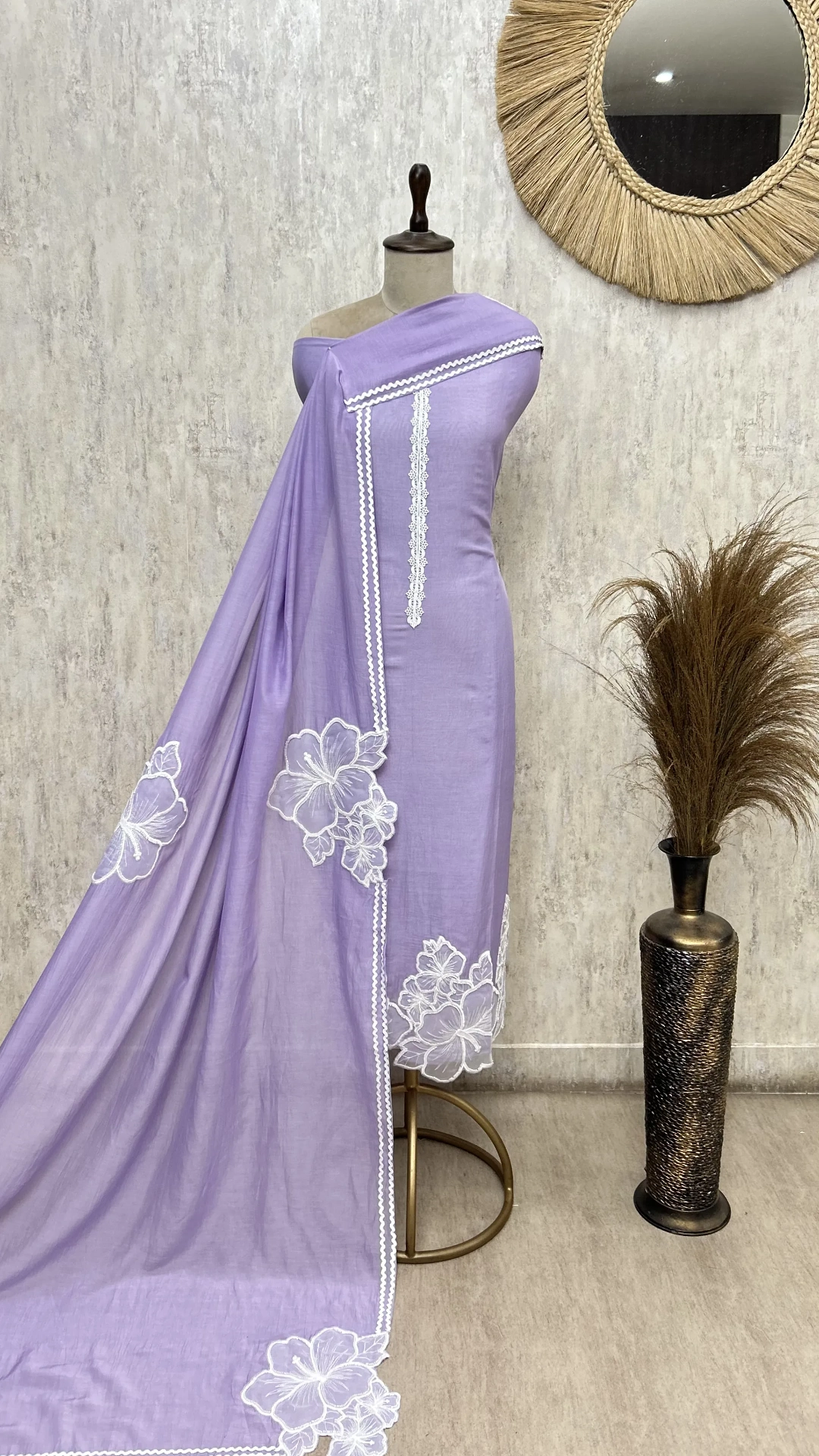 Bloom embroidery grace Mul cotton Unstitched suit