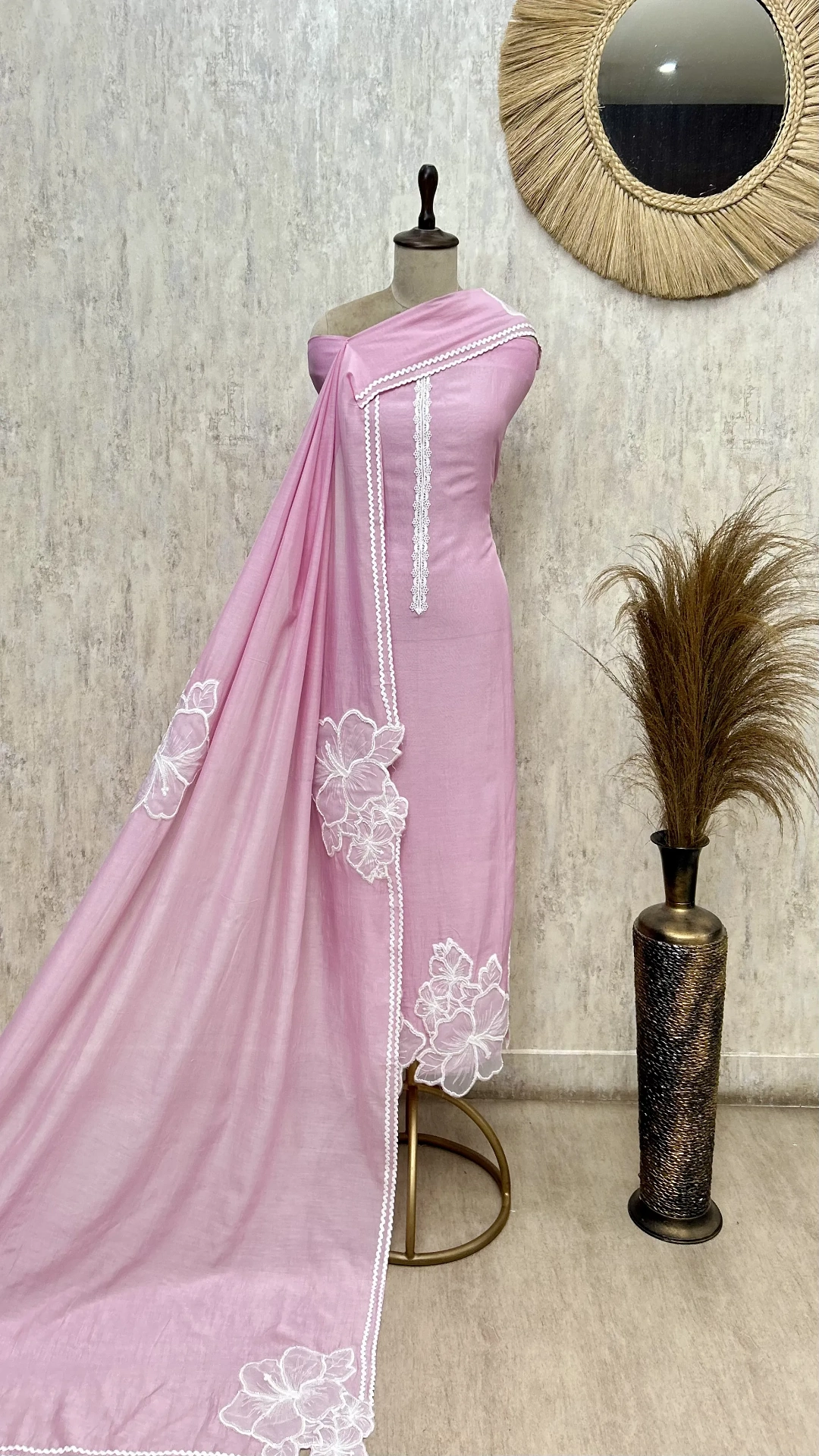 Bloom embroidery grace Mul cotton Unstitched suit