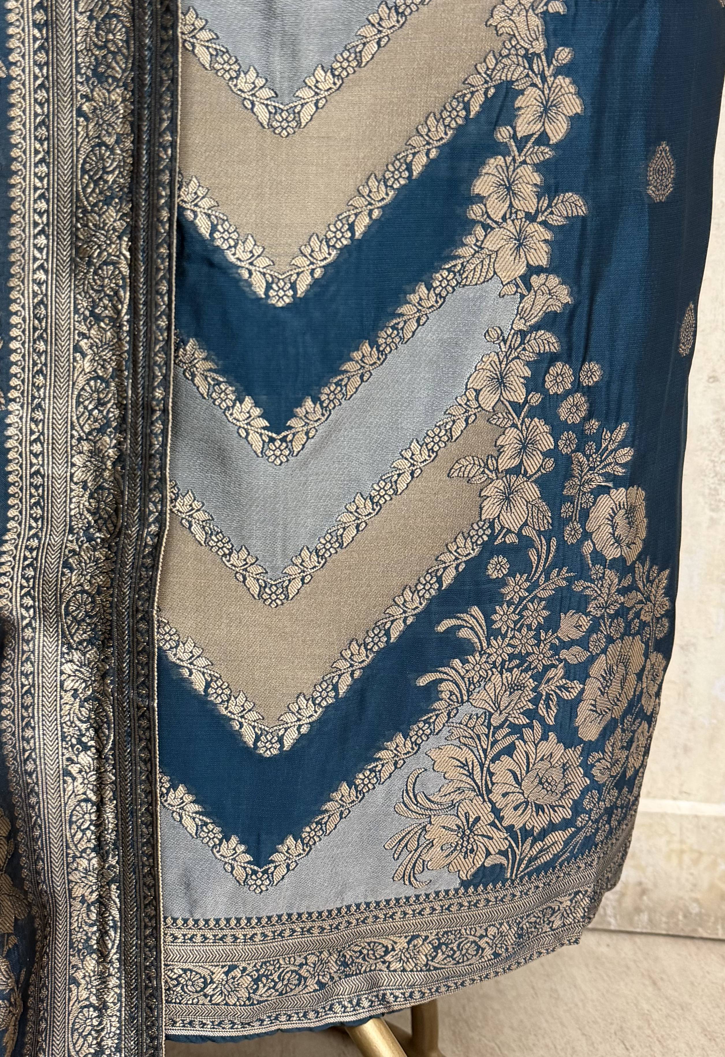 Aureate Kanjivaram  Silk Unstitched Suits