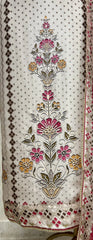 Silk Unstitched Suit Set Featuring Silk Dupatta