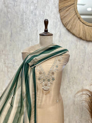 Intricate Detailing Tissue  Unstitched Suits