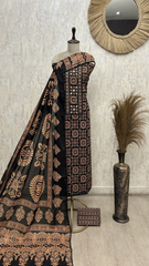 Classic Ajrakh Elegance Unstitched suit