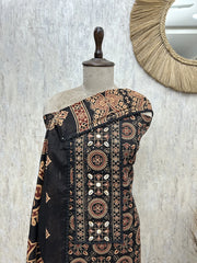 Classic Ajrakh Elegance Unstitched suit